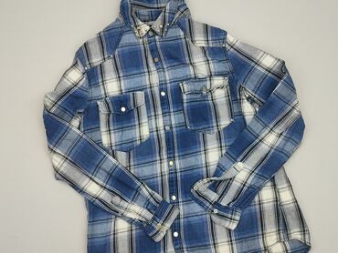 niebieska bluzki z falbankami: Shirt, H&M, S (EU 36), condition - Perfect