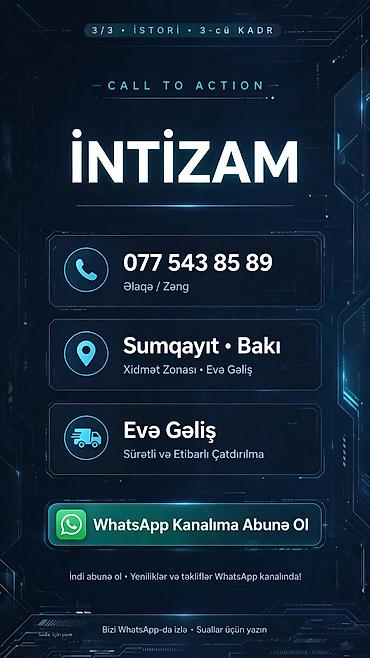 dim informatika nezeriyye: 💻 *İNTİZAM - KEYFİYYƏTLİ KOMPUTER USTASI* 📞 077 543 85 89 | Sumqayıt - — 7