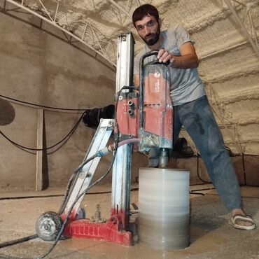Beton işləri: Beton kəsimi və dəlik açma xidməti - Armaturlu beton, monolit, kərpic — 24
