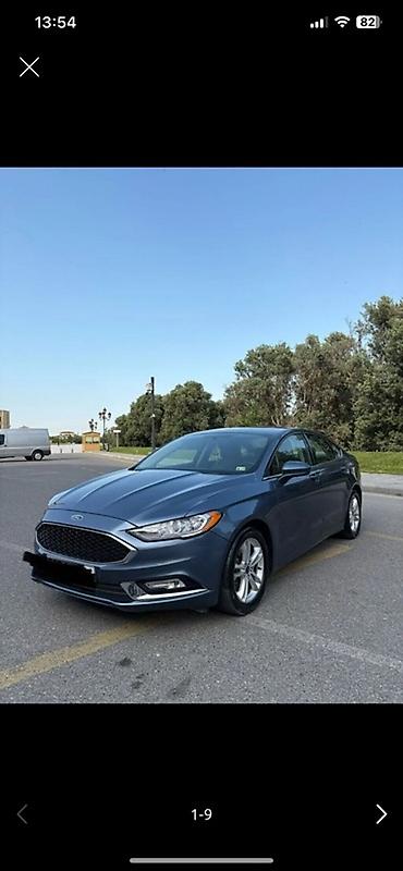 Ford: Ford Fusion sedan - Kuzov: 4 qapılı sedan, mavi rəng - Mühərrik — 1