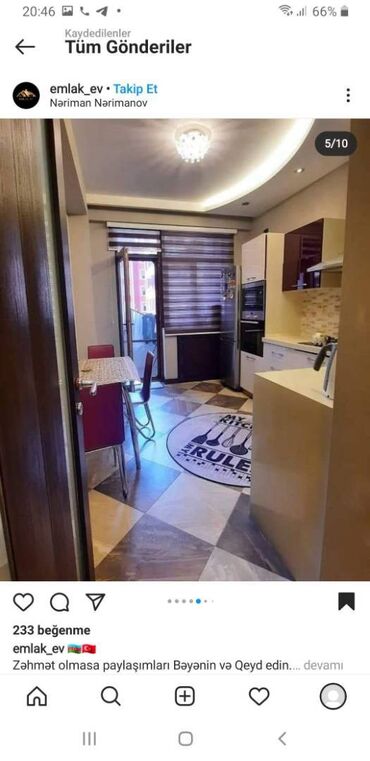 Uzunmüddətli kirayə mənzillər: Azadliq metrosuna yaxin 14 mertebeli binanın 10-cu mərtəbəsində — 8