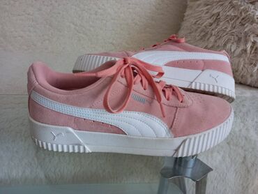 čizme od brušene kože: Puma, 41, color - Pink