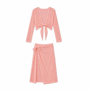 pull and: Женский раздельный купальник + накидка и парео (4 предмета) — — 2