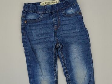 skinny jeans: Spodnie jeansowe, DenimCo, 3-4 lat, 98/104, stan - Dobry