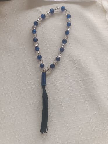 сколько стоит грамм золота в баку: Mavi və şəffaf muncuqlardan hazırlanmış təsbeh - Klassik dizayn