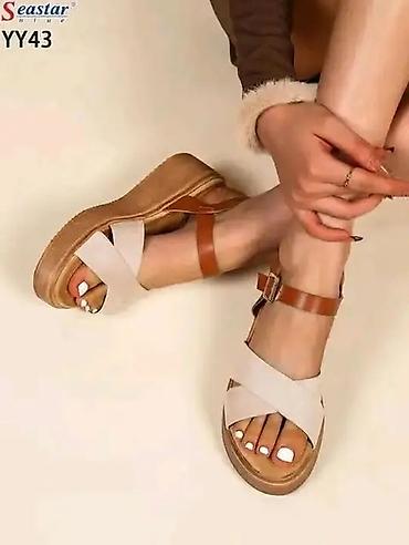 Sandale: Ženske sandale Seastar YY43 - Model: platform sandale sa ukrštenim — 1