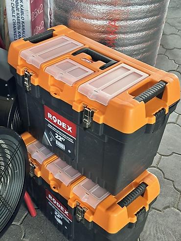 коробка бокс: Ящик для инструментов RODEX 22" - Прочный пластиковый кейс черного — 1