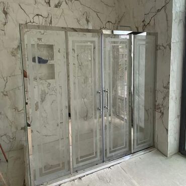 Duş kabinaları, arakəsmələr: Yeni Üstü açıq kabina, Künc üçün, Pulsuz çatdırılma — 3