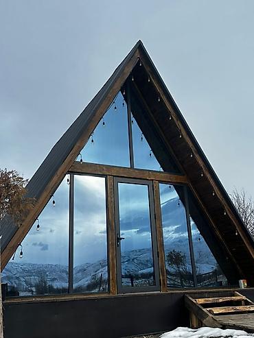 Посуточная аренда домов: Афрейм домик, прекрасный вариант для отдыха в тишине, есть понарамный — 3