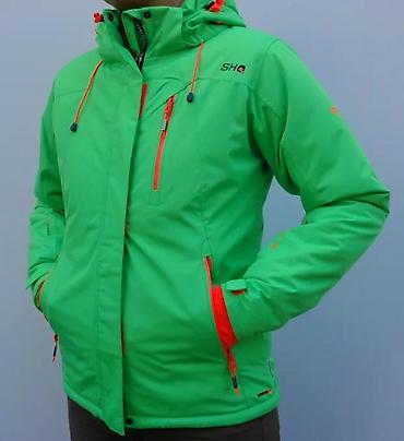 nepromocive: Zimska/ski jakna – neon zelena sa narandžastim detaljima - Dizajn — 5