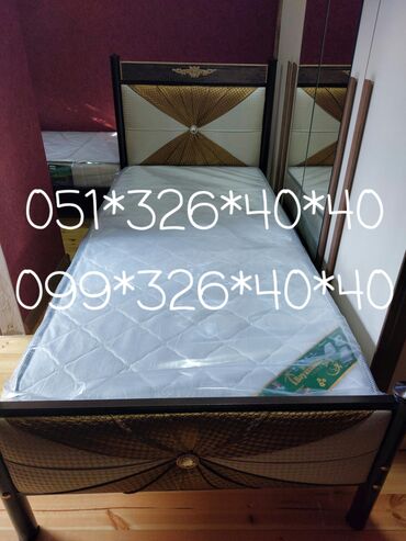 Çarpayılar: Yeni, İkinəfərlik çarpayı, Bazasız, Matras ilə, Siyirməsiz, Azərbaycan — 19