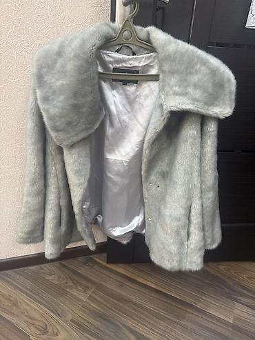 Kürklər: Maloma süni kürk gödəkçə - Rəng: açıq boz/gümüşü - Material: yumşaq — 3