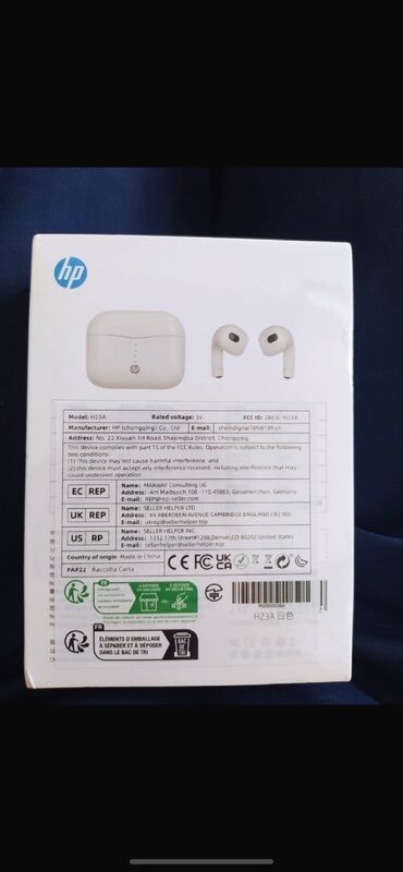 Qulaqcıqlar: Simsiz (Bluetooth) Qulaqcıqlar, HP, rəng - Ağ