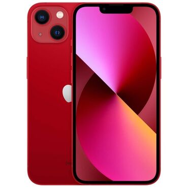 xr телефон: IPhone 13, Б/у, 128 ГБ, Красный, Чехол, Зарядное устройство, 76 %