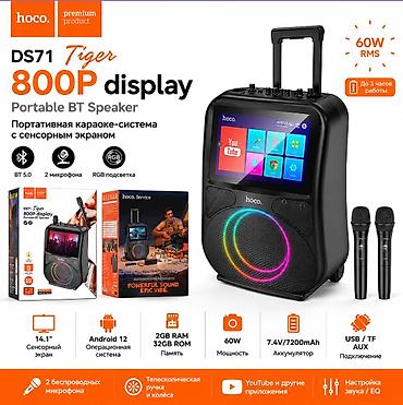 hk1 box: HOCO DS71 Tiger 800P — портативная караоке-система с сенсорным — 1