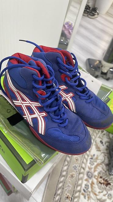 Мужские кроссовки, 37, 37.5, Asics, Б/у, цвет - Синий