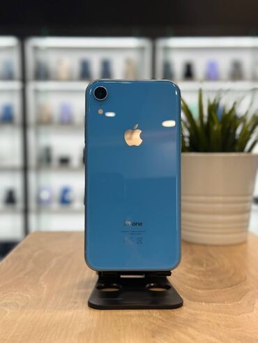 купить айфон хр 128 бу: IPhone Xr, Колдонулган, 128 ГБ, Көк, Каптама