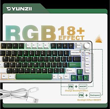 logitech superlight: Клавиатура, Yunzii, Механическая, Bluetooth, Проводное подключение, Размер: 75% — 2