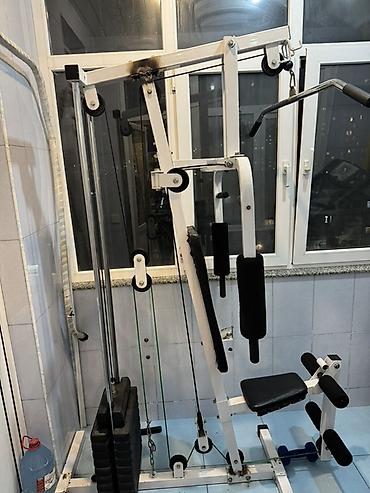 gitara kabel: Çoxfunksiyalı ev trenajoru – çəkilər sistemi ilə Xüsusiyyətlər: - Üst — 3