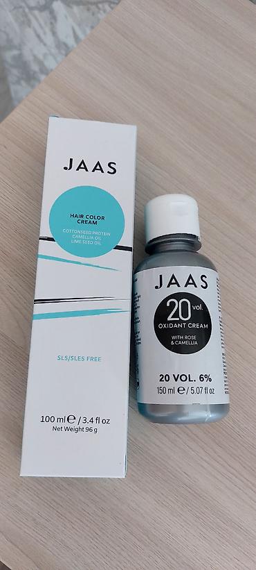 divar boyalari: Italiya JAAS saç boyası kremi + oksidant krem seti - Marka: JAAS - — 1