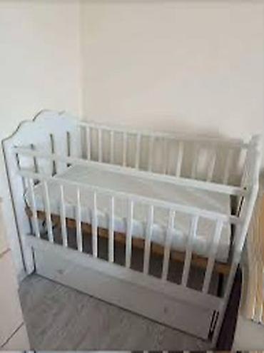 Балдар дүйнөсү: Детская кроватка классического дизайна - Материал: дерево, окраска в — 1