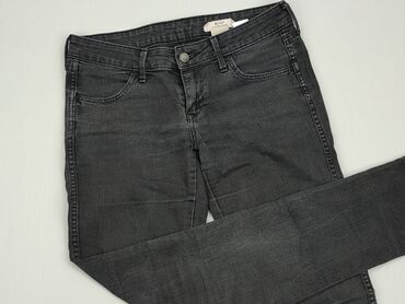czarne spódnice jeansowe z przetarciami: Jeansy, S, stan - Dobry
