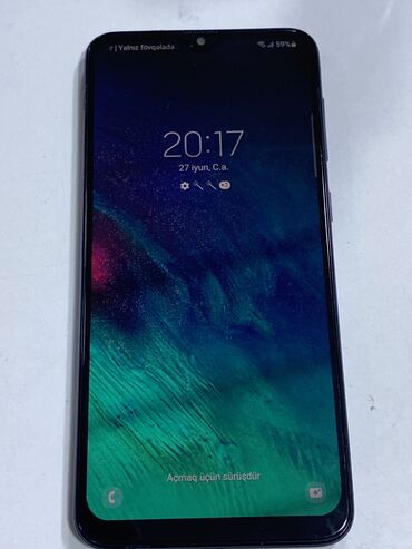 Samsung: Samsung A20, 2 GB, rəng - Göy, İki sim kartlı