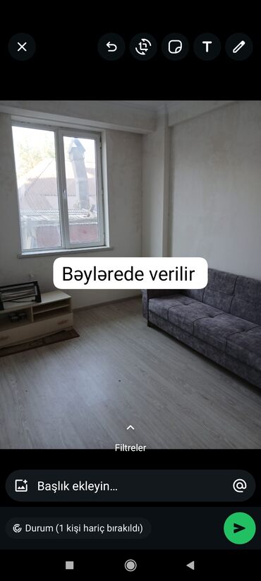 xacmaz kirayə evlər: Masazırda qurtuluşa çatmamış kral restoranına yaxın 9/2 300 manata