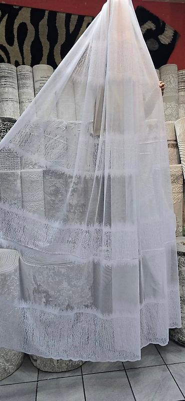 Zavese i draperije: Zavese – bela voil/til kolekcija sa dezenima - Materijal: lagan — 13