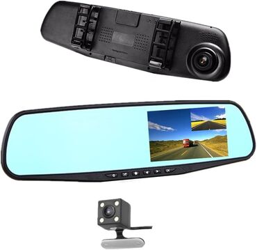 Автоэлектроника: Видеорегистратор-зеркало с камерой заднего вида Экран 4,3 дюйма