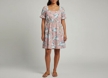 sukienki midi z marszczeniami: Women`s dress, size L