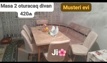 Divanlar: Künc divan və masa desti yeni lalafo.az -da Divanlar: Künc divan və masa desti yeni