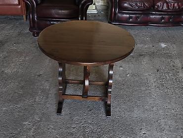 Antique Club Tables: Sklopivi okrugli sto od punog drveta - Materijal: masivno drvo s — 3