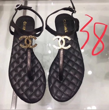 обувь 34 размер: Сандали Chanel, овечья кожа, размер 37-38