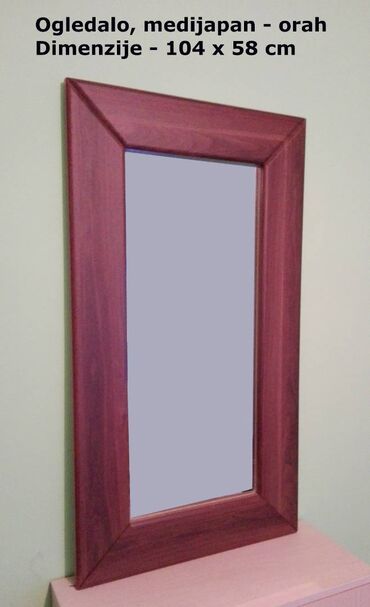 emmezeta navlake za jastuke: Wall mirror, shape - Rectangle, 104 x 58 cm, With a frame, New