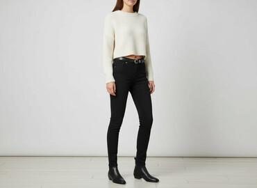 legginsy bezszwowe z wysokim stanem push up: Topshop Moto, Jeans for women, size S