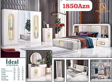 Yataq otağı dəstləri: İkinəfərlik çarpayı, Dolab, Termo, Tumba, Yeni — 67