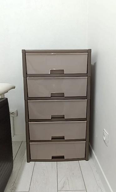 Комоды для одежды: Комод для одежды, Новый, Без зеркала, Пластик, цвет - Бежевый, Самовывоз, Платная доставка — 8