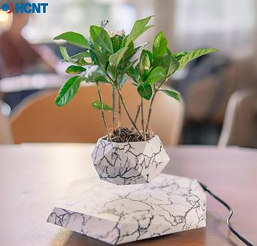 Другой декор и предметы интерьера: Левитирующий горшок "Грани" на шестиугольной платформе — 1