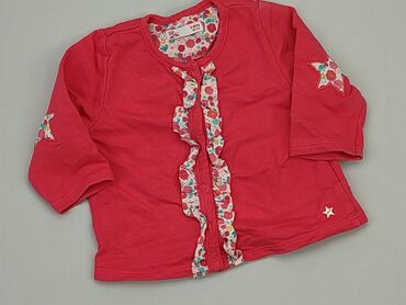 czerwona bluzka z długim rękawem: Bluzka, 0-3 m, stan - Idealny
