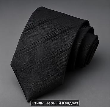 Классический мужской галстук — стиль: «Чёрный квадрат». - Цвет at lalafo.kg Классический мужской галстук — стиль: «Чёрный квадрат». - Цвет