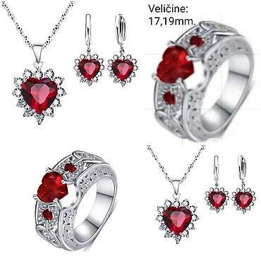 jake boje: Elegantni posrebreni set od tri nakita sa žigom S925 od hirurskog — 2