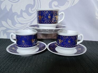 Kompleti posuđa: Soljice nove Zajecar porcelan. komplet od 4 kom. Tacne — 1