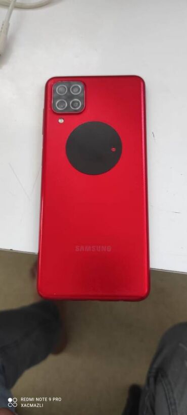 samsung galaxy s 21: Samsung Galaxy A12, 32 GB, rəng - Qırmızı, Barmaq izi, İki sim kartlı, Face ID