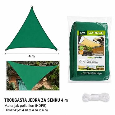 KMT 2902779 – Trouglasto platno za senčenje, zeleno - Namena