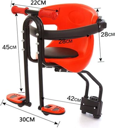 Dodaci za bicikl: Dečije prednje sedište za bicikl sa ojačanom dvotačkastom podrškom - — 8