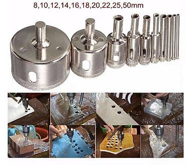 3d sto za varenje: DIJAMANTSKI ALAT ZA BUSENJE RUPA 8DO50MM 10 KOM | Set od 10 komada — 1