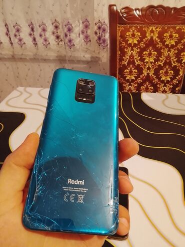айфон 11 плата: Redmi Note 9, 64 GB, rəng - Göy, Qırıq
