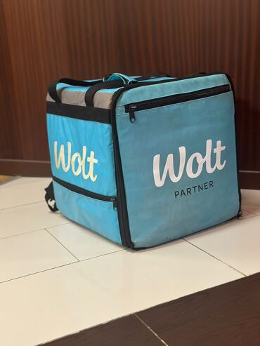 Kuryer çantaları: "Wolt" çanta