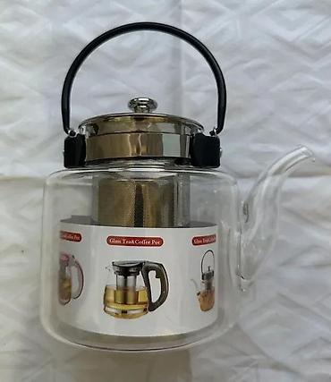 Čajnici: Stakleni čajnik sa infuzerom 1000ml NOVO. Opis proizvoda: Infuzer za — 7